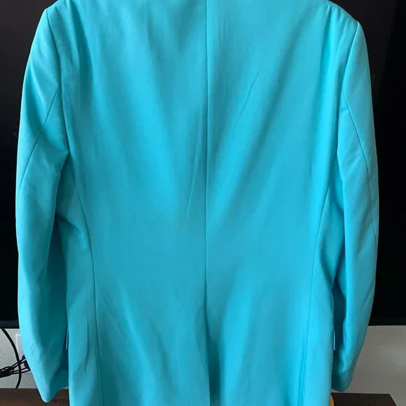 Teal Suit Jacket & Pants Set
